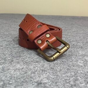 Brave Leather Belt in Cognac Brown